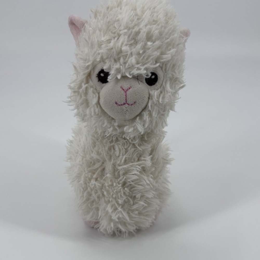 Spark Create Imagine Llama Alpaca Baby Rattle Plush Retired‎ Sensory Stuffed Toy